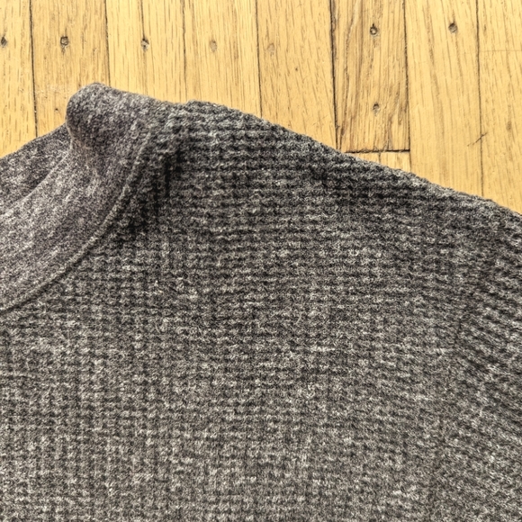 Dark Grey Waffle Shirt - Picture 2 of 3